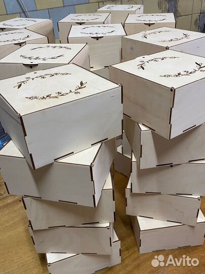 Подарочная упаковка коробки деревянные