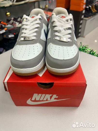 Кроссовки найк nike air force oliv grey