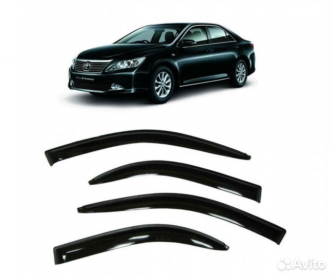 Ветровики Тойота Камри 50\55 11-19г Дефлекторы
