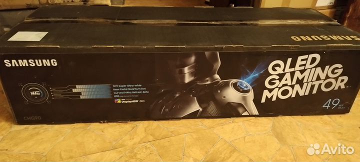 Монитор 48.9 Samsung C49HG90DMI, 3840x1080, 144 Гц