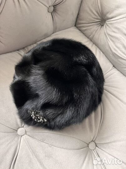 Женский норковый берет