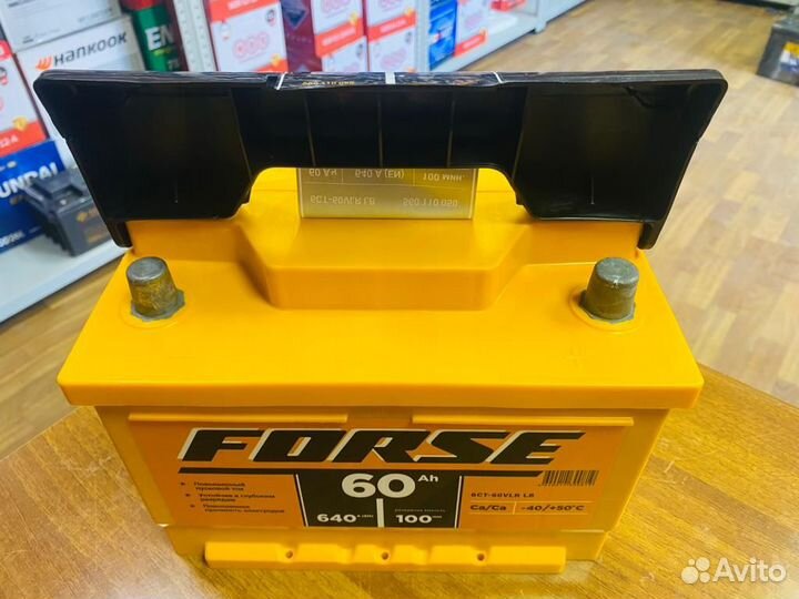 Аккумулятор 60 Ач Forse 640A на Форд Шевроле