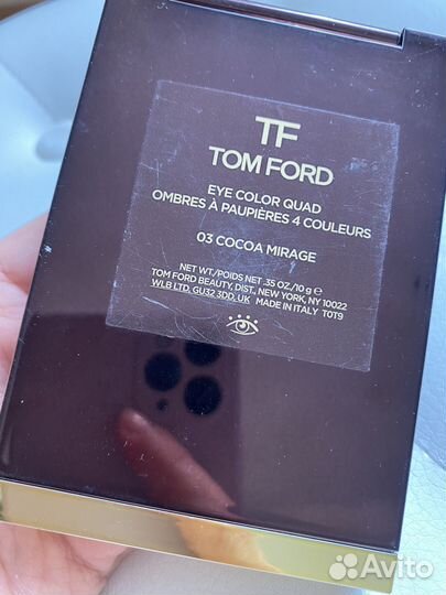 Палетка tom ford cocoa mirage