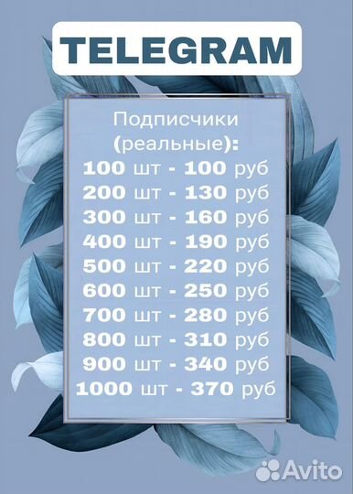 Раскрутка социальных сетей (телега, ютуб, вк)