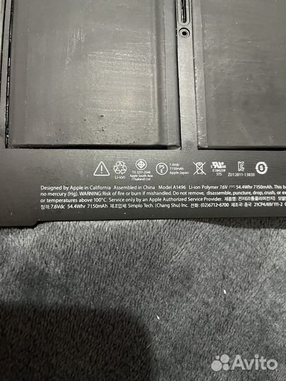 Аккумулятор для macbook a1466