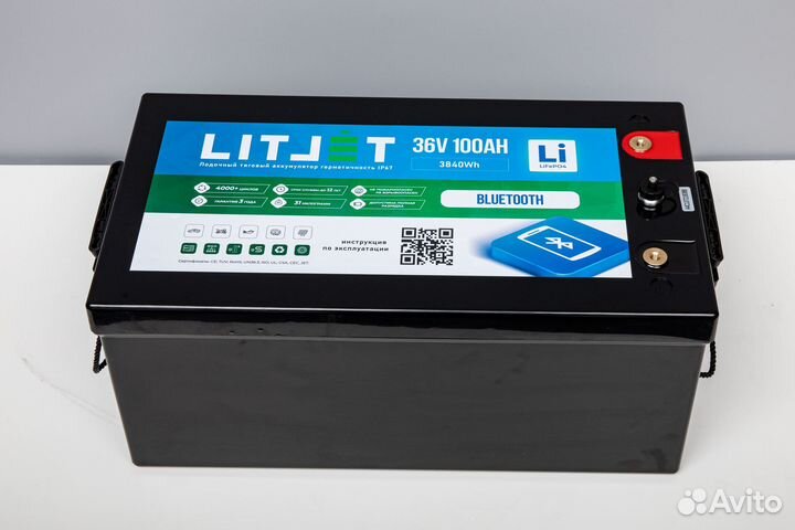 Аккумулятор lifepo4 36V 100Ah Bluetooth