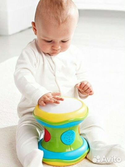 Развивающий барабан со светом и музыкой