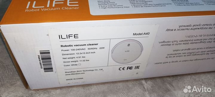 Робот пылесос ilife а40 новый
