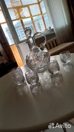Набор для коньяка, хрусталь