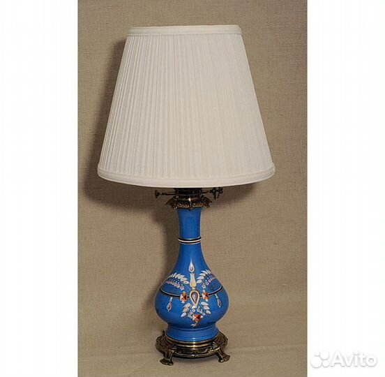 Пара антикварных фарфоровых ламп Франция