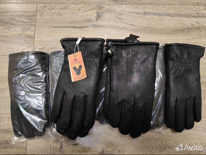 Перчатки кожаные