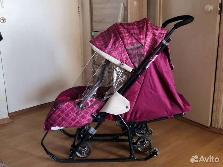 Детские санки коляска ника с 6 месяцев