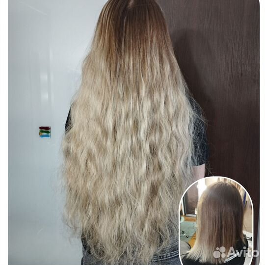 Наращивание волос под ключ