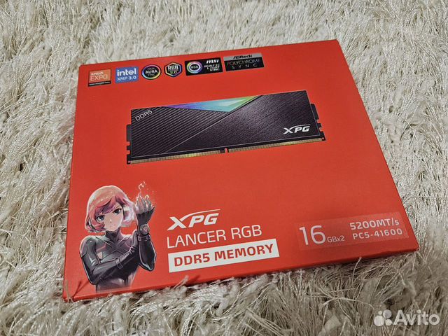 Adata XPG Lancer RGB DDR5 32Gb (2x16GB) 5200мгц