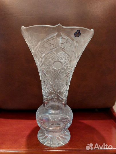 Большая хрустальная ваза для цветов,фруктов