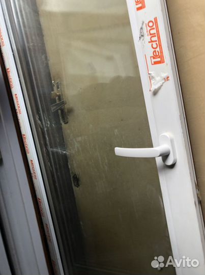 Дверь Окно пвх в сборе с порогом 2 створки