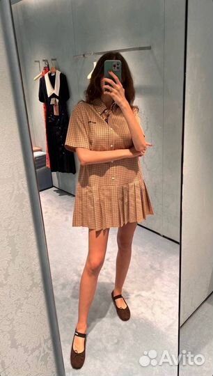 Платье рубашка miu miu