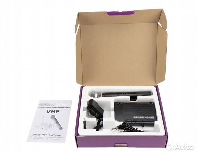 Микрофон беспроводной с базой shure SH-200