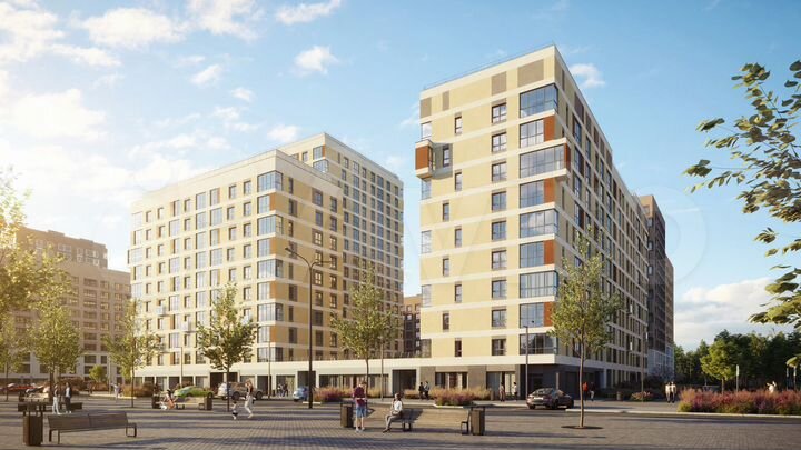 2-к. квартира, 49,3 м², 6/18 эт.