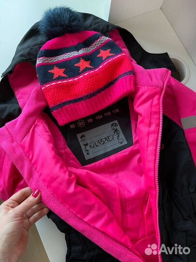 Комбинезон деми/еврозима, шапка Hulabalu, 92-98