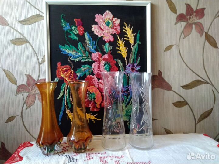 Шикарные вазы Чехословакия и СССР