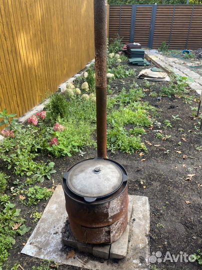 Печка под 12 л казан с казаном