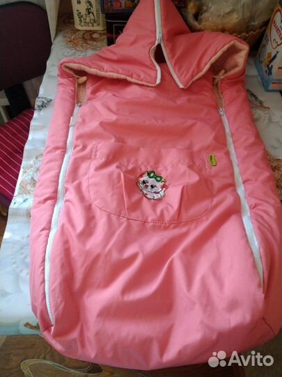 Детский меховой конверт