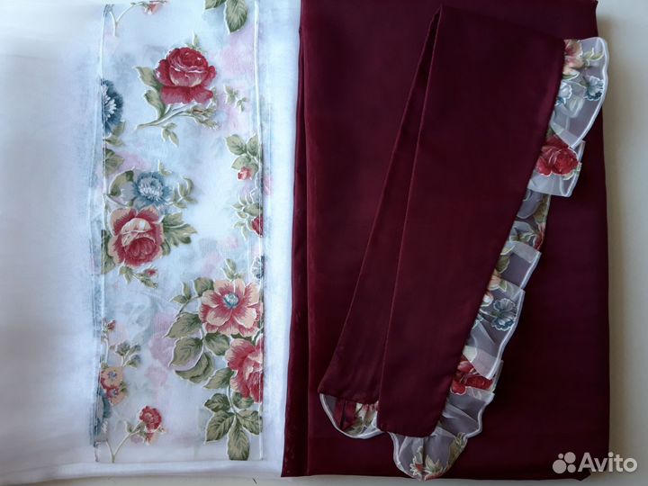 Тюль готовый, комплект на окно