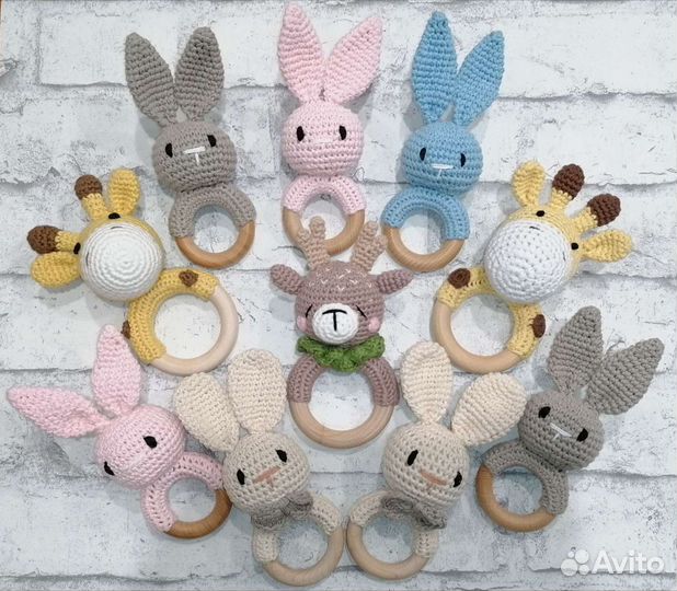 Вязаные погремушки