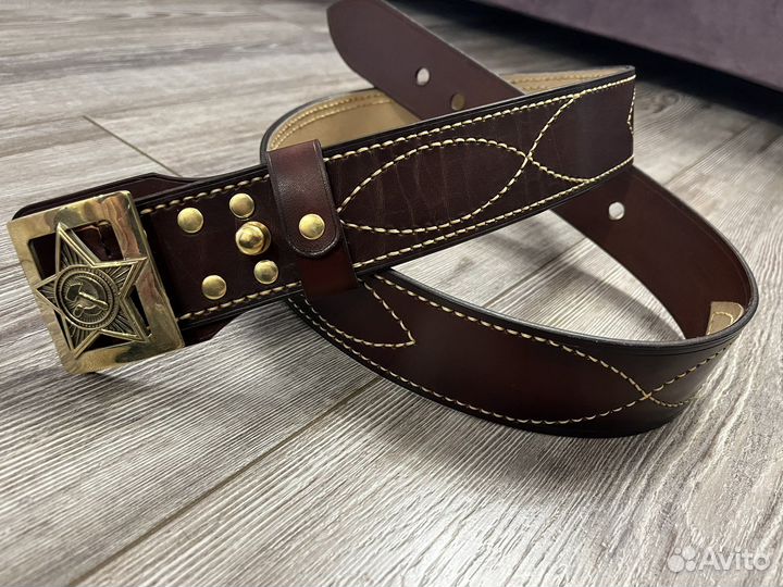 Ремень офиерский С пряжкой ркка (копия)
