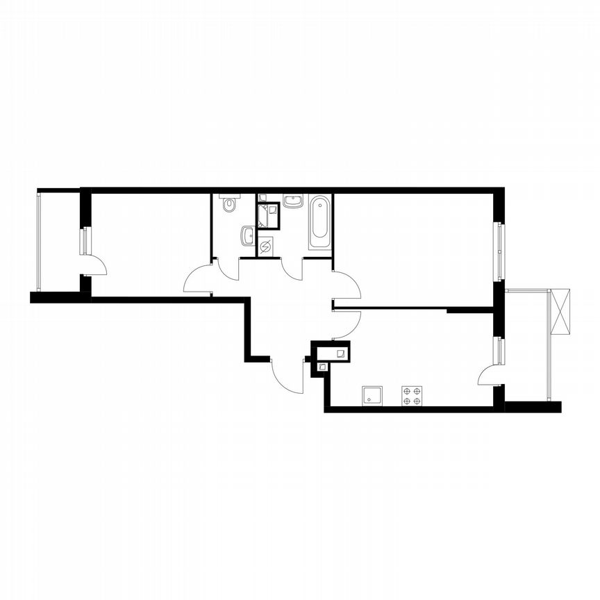 2-к. квартира, 58,7 м², 7/24 эт.