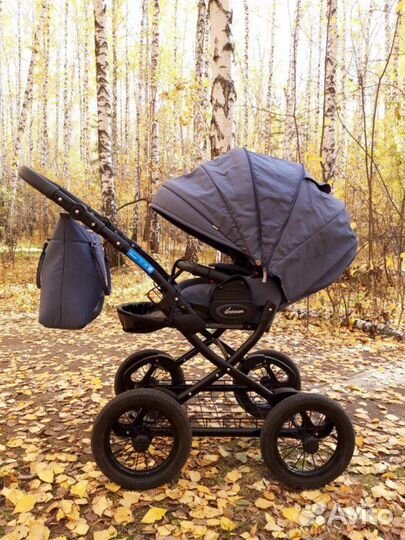 Коляска cocoline 2 в 1 экокожа