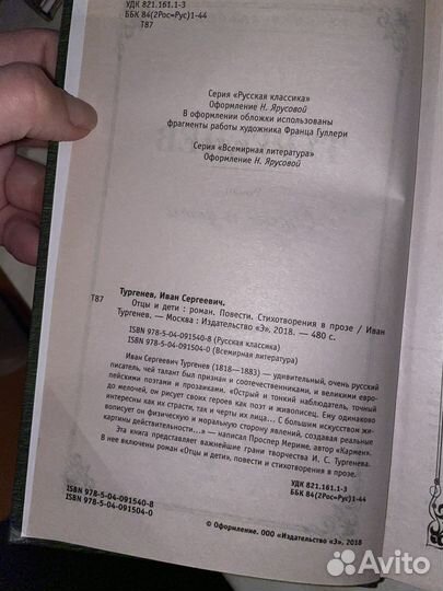 Тургенев отцы и дети