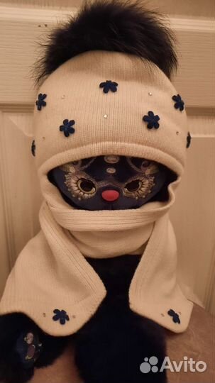 Комплект шапка, шарф