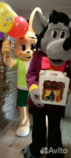 Ростовые куклы волк И заяц