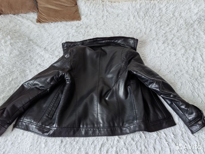 Мужская дублёнка экокожа 46