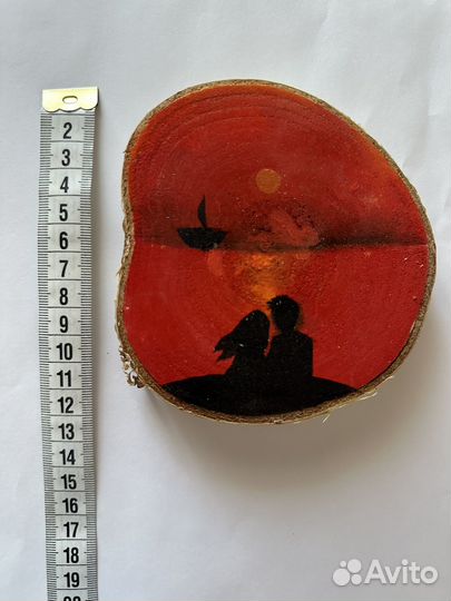 Картина на спиле дерева