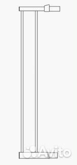 Новая Munchkin Lindam секция к воротам Белый 14 см