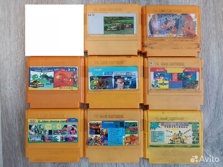 Картриджи Денди (TV Game) из 90-х (8 шт.)