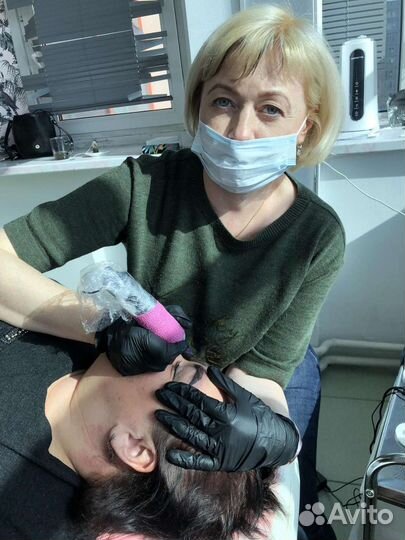 Перманентный макияж бровей и губ