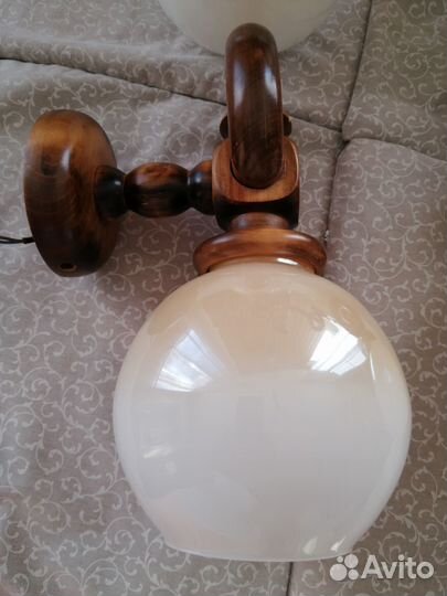 Комплект люстра и бра