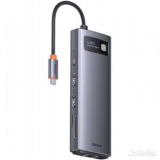 Хаб Baseus Metal Gleam Series 9-in-1