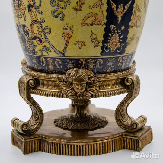 Антикварная ваза в восточном стиле Венгрия 60 см