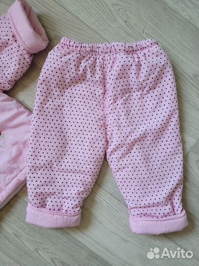 Демисезонный комплект на девочку р.68-74новый