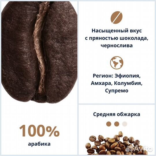 DeLonghi Кофе в зернах Signature coffee Africana