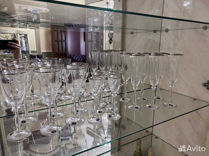 Бокалы богемское стекло