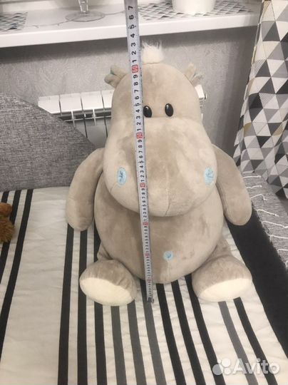 Мягкая игрушка бегемот