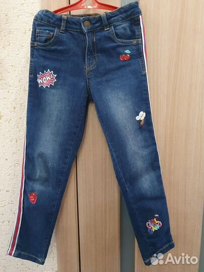 Джинсы для девочки р. 128