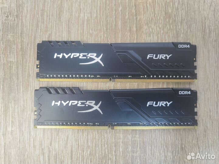 Kingston HyperX fury 2x16Gb 3200 мгц