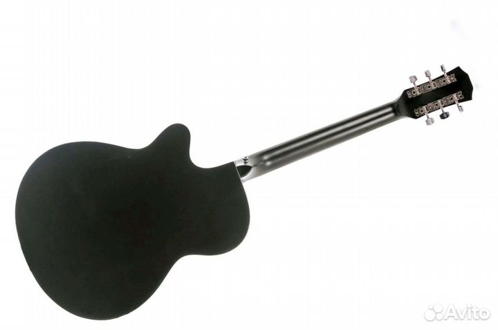 Гитара новая чёрная акустическая